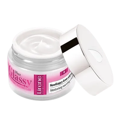 Lirene Dermoprogram Effect Glassy, Nawilżający krem odżywczy SPF50