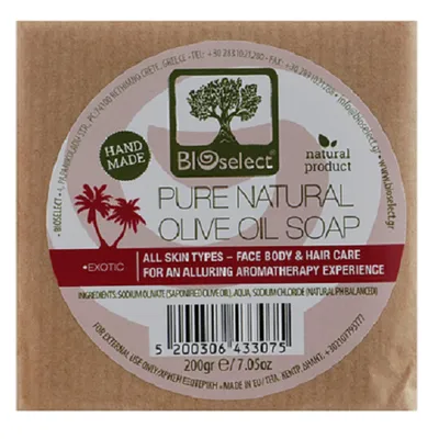 Bioselect Olive Oil Soap (Naturalne mydło z oliwą z oliwek i aromatem melona, jaśminu i bergamotki)