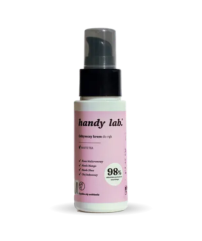 Handy Lab White Tea, Odżywczy krem do rąk