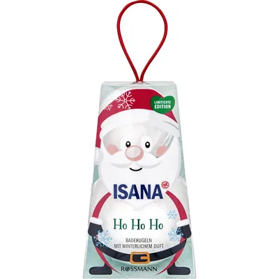 Isana Ho Ho Ho Weihnachtsmann Badekugeln mit winterlichem Duft (Kule do kąpieli)