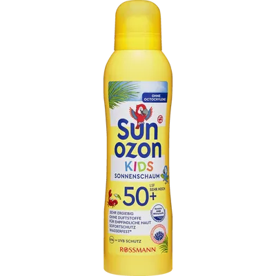 SunOzon Kids,  Sonnenschaum LSF 50+ (Pianka przeciwsłoneczna SPF 50+)