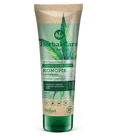 Herbal Care Wygładzające serum do włosów `Konopie z proteinami`