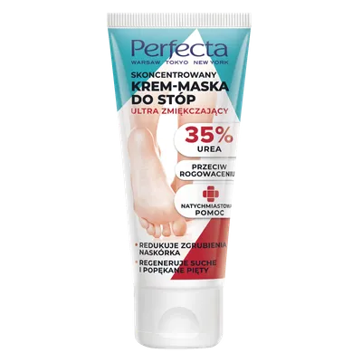 Perfecta Skoncentrowany krem-maska do stóp ultra zmiękczający `35% Urea`