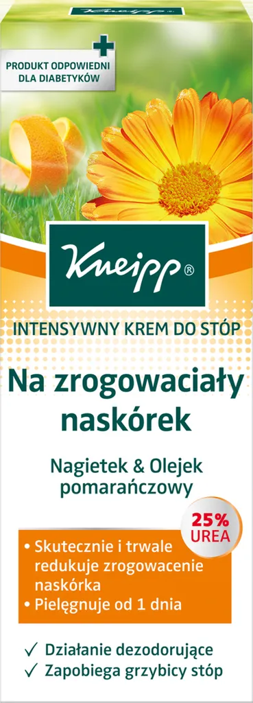 Kneipp Intensywny krem do stóp na zrogowaciały naskórek `Nagietek & olejek pomarańczowy`