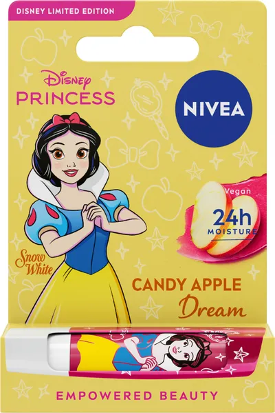 Nivea Disney Princess, Snow White, Candy Apple Dream, Lip Balm (Pielęgnująca pomadka do ust o zapachu jabłka)