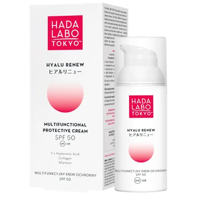 Hada Labo Tokyo Hyalu Renew, Multifunctional Protective Cream SPF50 (Multifunkcyjny krem ochronny SPF50)