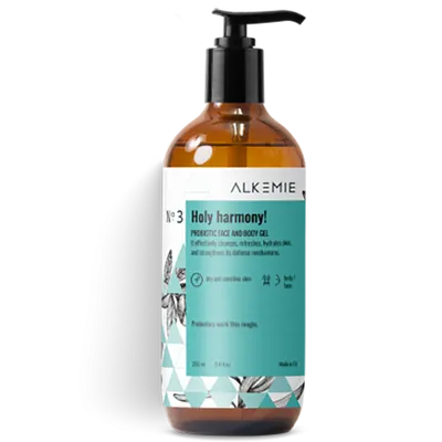 Alkmie Holy Harmony, Probiotic Face & Body Gel (Probiotyczny żel do mycia twarzy i ciała)