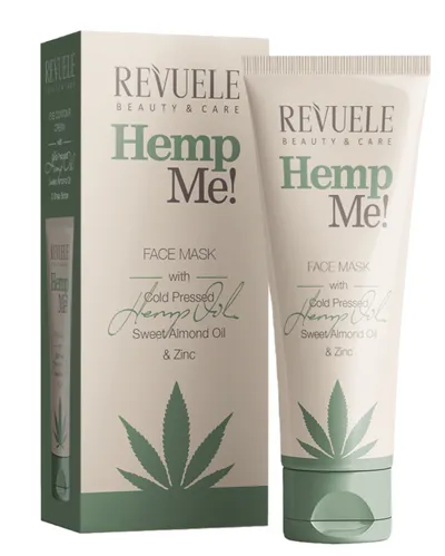 Revuele Hemp Me! Face Mask with Cold Pressed Hemp Seed Oil Sweet Almond Oil & Zinc (Maska do twarzy)
