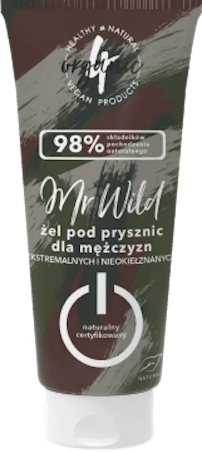 4Organic Mr Wild, Żel pod prysznic dla mężczyzn ekstremalnych i nieokiełznanych