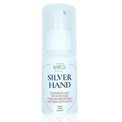 Bartos Cosmetics Silver Hand, Odświeżający płyn do higieny rąk antybakteryjny bezalkoholowy