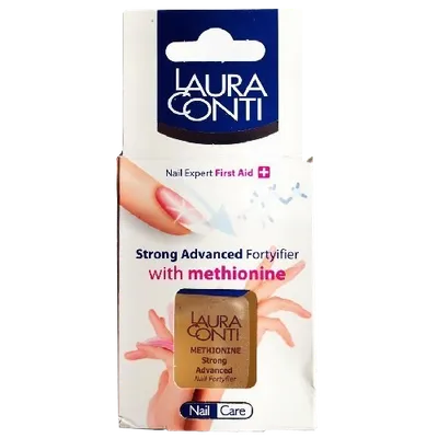 Laura Conti Nail Expert First Aid, Strong Advanced Fortyfier with methionine (Odżywka z metioniną i pantenolem)