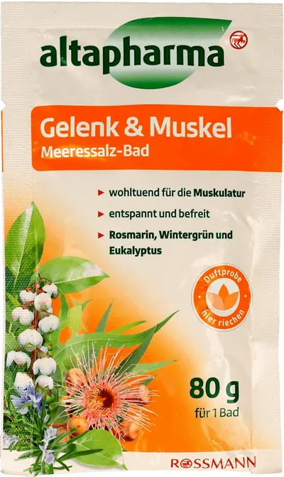 Altapharma Gelenk & Muskel Meeressalz -Bad (Sól do kąpieli `Rozmaryn`)