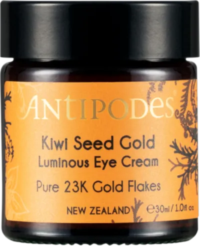 Antipodes Kiwi Seed Gold Luminous Eye Cream (Krem pod oczy z ekstraktem z nasion kiwi)