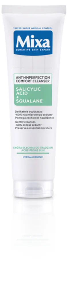 Mixa Anti-Imperfection Comfort Cleanser (Żel do oczyszczania twarzy przeciw niedoskonałościom)