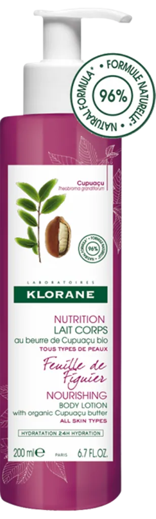 Klorane Nourishing Body Lotion with Organic Cupuacu Butter `Feuille de Figuier` (Mleczko do ciała `Liśc figowy`)