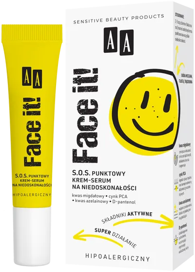 AA Face It!, S.O.S. Punktowy krem-serum na niedoskonałości