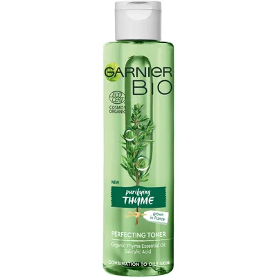 Garnier Bio, Purifying Thyme Perfecting Toner (Oczyszczający tonik do twarzy z tymiankiem)