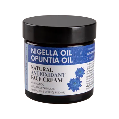 Beaute Marrakech Natural Antioxidant Night Face Cream Opuntia Oil and Nigella Oil (Regenerujący krem na noc z opuncją figową i olejem z czarnuszki)