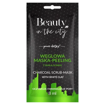 Beauty in the City Pure Detox! Charcoal Scrub-Mask with White Clay (Węglowa maska-peeling z białą glinką)