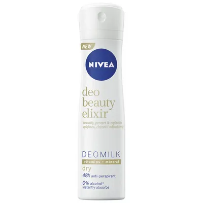 Nivea Deo Elixir Beauty, Deomilk Dry 48h Anti-perspirant (Antyperspirant dla kobiet w sprayu)