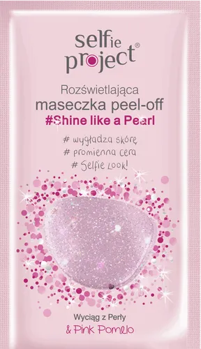 Selfie Project Shine like a Pearl, Rozświetlająca maseczka peel-off
