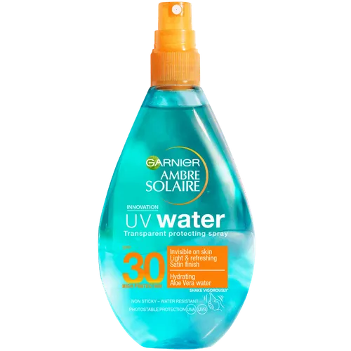 Garnier Ambre Solaire, UV Water  Transparent Protecting Spray SPF 30 (Spray ochronny o lekkiej formule)
