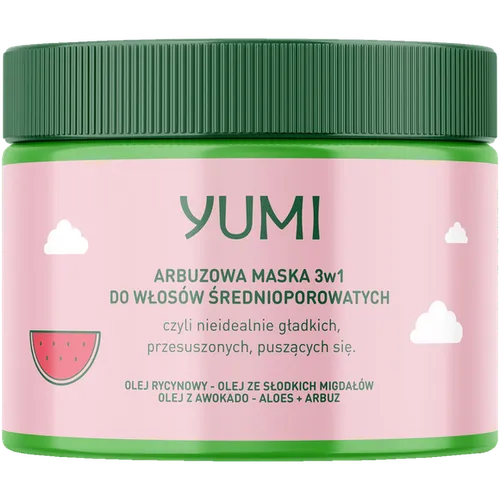 Yumi Arbuzowa maska do włosów średnioporowatych - 1