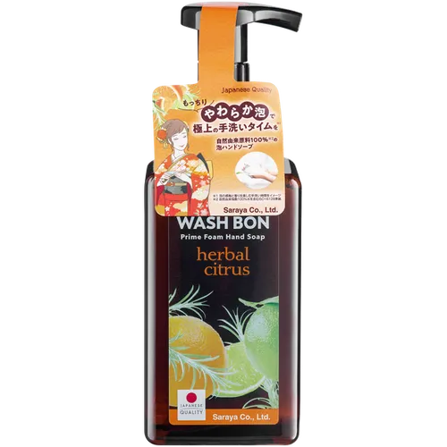 Washbon Prime Foam Hand Soap Herbal Citrus (Oczyszczająco- odświeżająca pianka do mycia rąk)