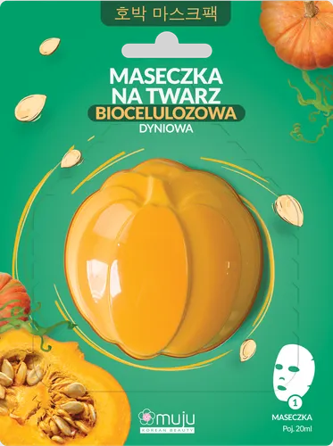 Muju Biocelulozowa maseczka do twarzy dyniowa