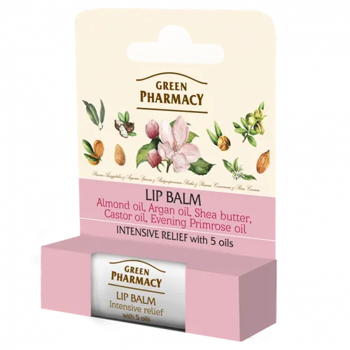 Green Pharmacy Zmiękczający balsam do ust na SPF 10 `5 olejów i wit. E` - 1