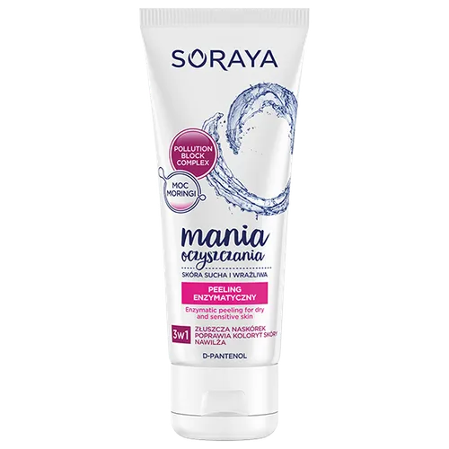 Soraya Mania oczyszczania, Peeling enzymatyczny 3 w 1 do skóry suchej i wrażliwej