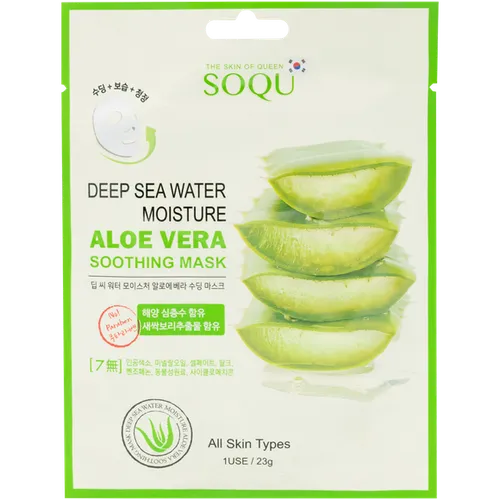 Soqu Aloe Vera Soothing Mask (Kojąca maska z aloesem do twarzy)