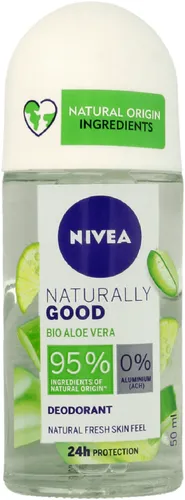 Nivea Naturally Good, Dezodorant roll-on `Bio aloes`