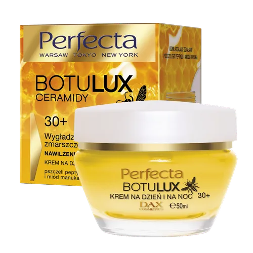 Perfecta Botulux Ceramidy 30+,  Krem na dzień i na noc `Wygładzenie zmarszczek i nawilżenie`