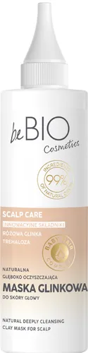 beBIO Scalp Care, Glinkowa maska do skóry głowy głęboko oczyszczająca