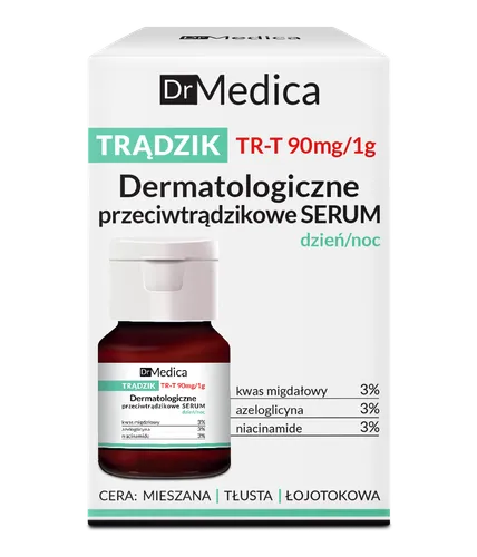 Bielenda Dr Medica Trądzik, Dermatologiczne przeciwtrądzikowe serum dzień/noc