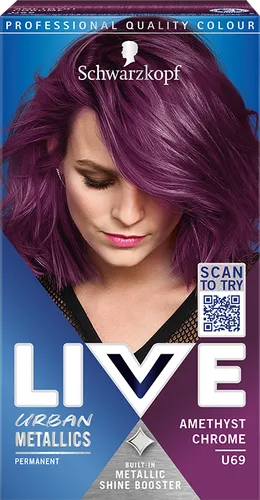 Schwarzkopf Live Urban Metallics, Intense Colour, Build-in Metallic Shine Booster (Farba do włosów o metalicznym połysku) - 2