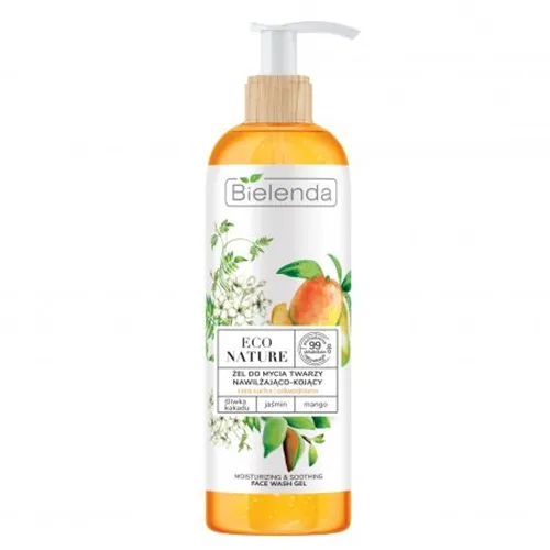 Bielenda Eco Nature, Żel do mycia twarzy nawilżająco - kojący `Śliwka kakadu + jaśmin + mango`