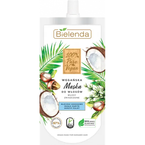 Bielenda Pure Vegan, Wegańska maska do włosów zniszczonych