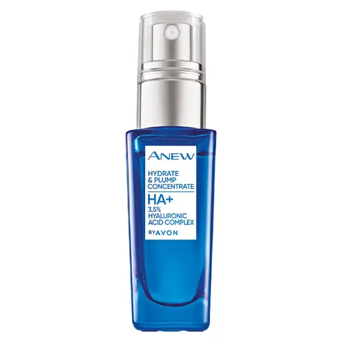 Avon Anew, Hydrate & Plump Concentrate HA 3,5% Hyauluronic Acid Complex (Profesjonalne serum przeciwzmarszczkowe z 3,5% kompleksem kwasu hialuronowego)