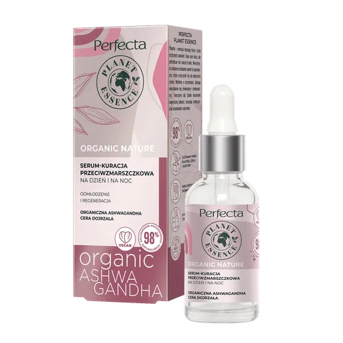 Perfecta Planet Essence, Organic Nature, Serum-kuracja przeciwzmarszczkowa na dzień i na noc `Organic Ashwagandha`