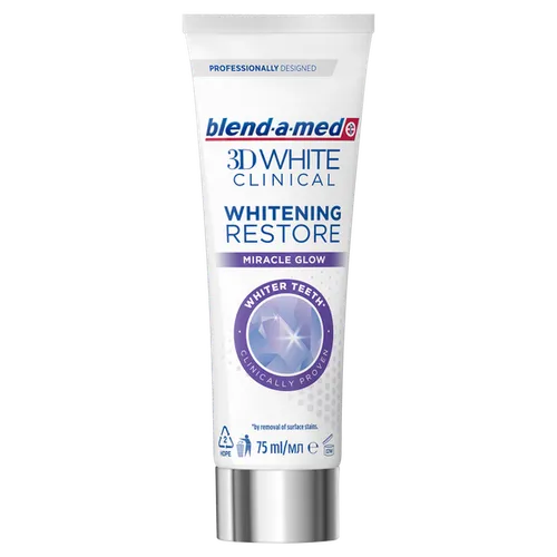 Blend - a - med 3D White Clinical, Whitening Restore Miracle Glow Toothpaste (Wybielająca pasta do zębów)
