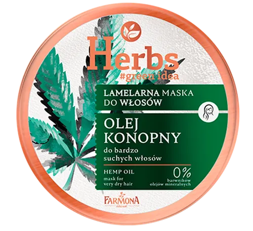 Herbs Lameralna maska do bardzo suchych włosów `Olej konopny`