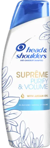 Head & Shoulders Supreme, Purify & Volume Shampoo with Argan Oil (Szampon z olejkiem arganowym przeciwłupieżowy)