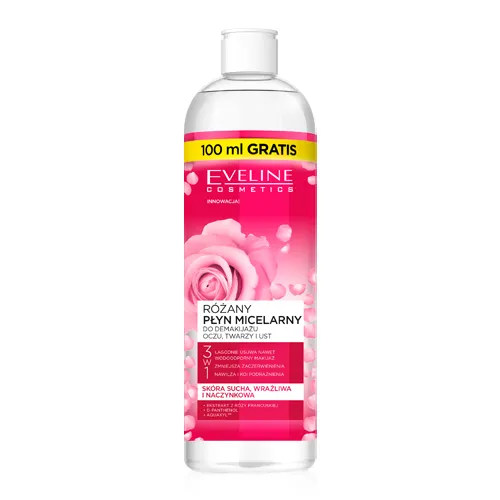 Eveline Cosmetics Różany płyn micelarny 3 w 1 - 1