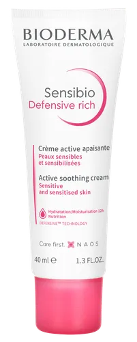 Bioderma Sensibio, Defensive Rich (Bogaty kojący krem do skóry suchej i bardzo suchej) - 1