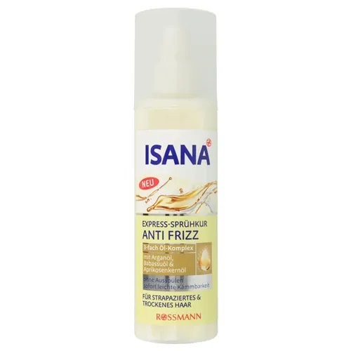 Isana Ekspresowa kuracja nawilżająca do włosów w sprayu anti-frizz