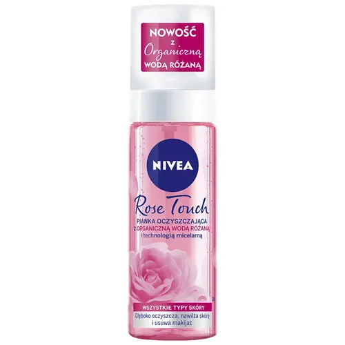 Nivea Rose Touch, Pianka oczyszczająca z organiczną wodą różaną i technologią micelarną