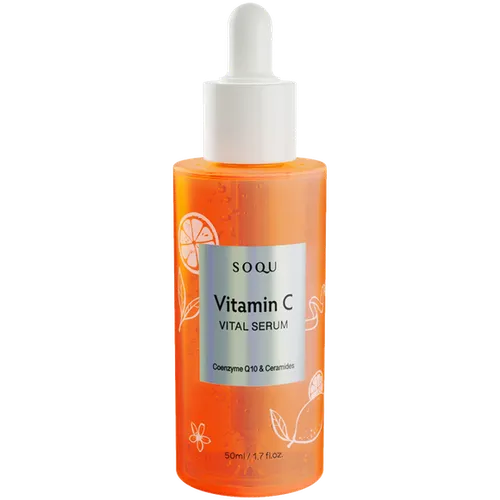Soqu Vitamin C Vital Serum with Coenzyme Q10 and Ceramide (Rewitalizujące serum do twarzy z koenzymem Q10)