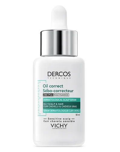 Vichy Dercos, Oil Correct, Dermatological Scalp Serum (Serum do przetłuszczających się włosów i skóry głowy)